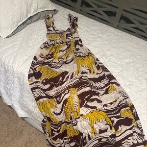 Anthropology -  Animal Print Maxi Sundress